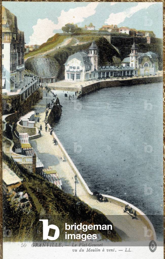 Granville, le plat-gousset vu du Moulin a vent - postcard, deb. 20th century