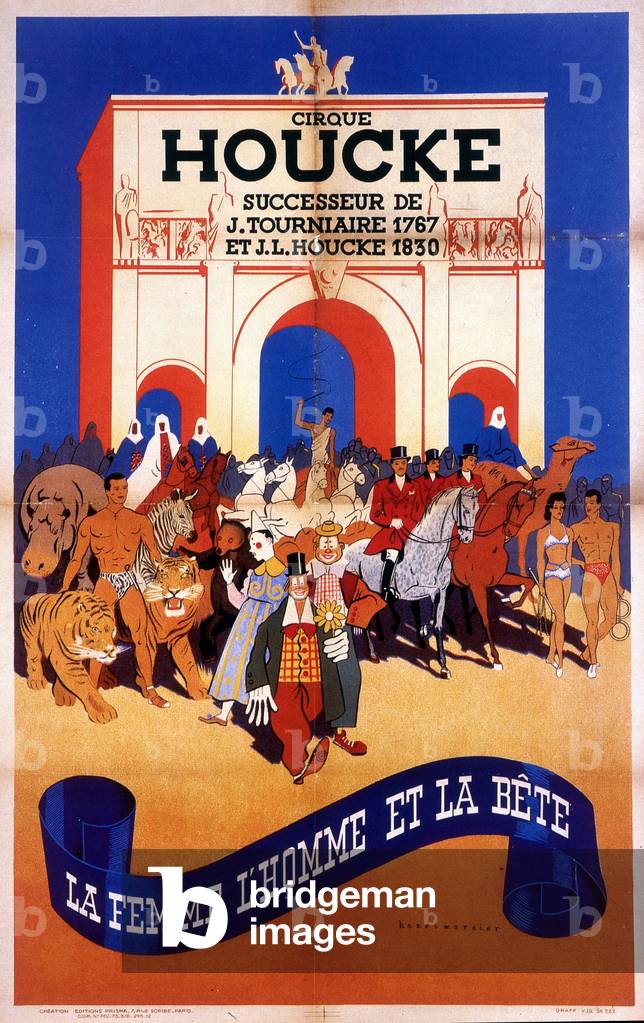 Cirque Houcke - Poster by Henri Mercier, 1941. Rights reserved.