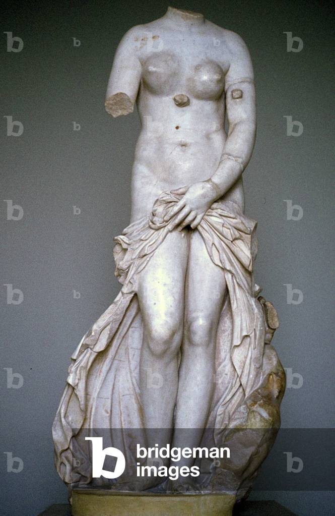 Venus Laudolina or anadyomene. sculpture, Museum of Syracuse, Sicily, Italy.