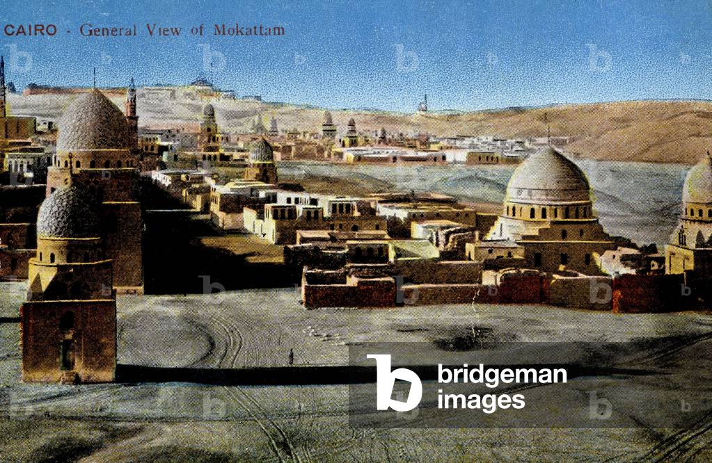 Cairo postcard: View of Mokattam, Egypt, c.1900 (postcard)