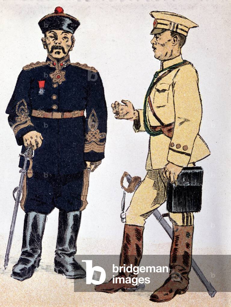 Chinese officers, 1900