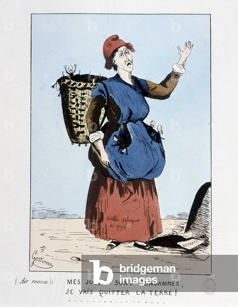 Woman and revolution: “ My days are doomed, I will leave the earth”  (Epinal print)