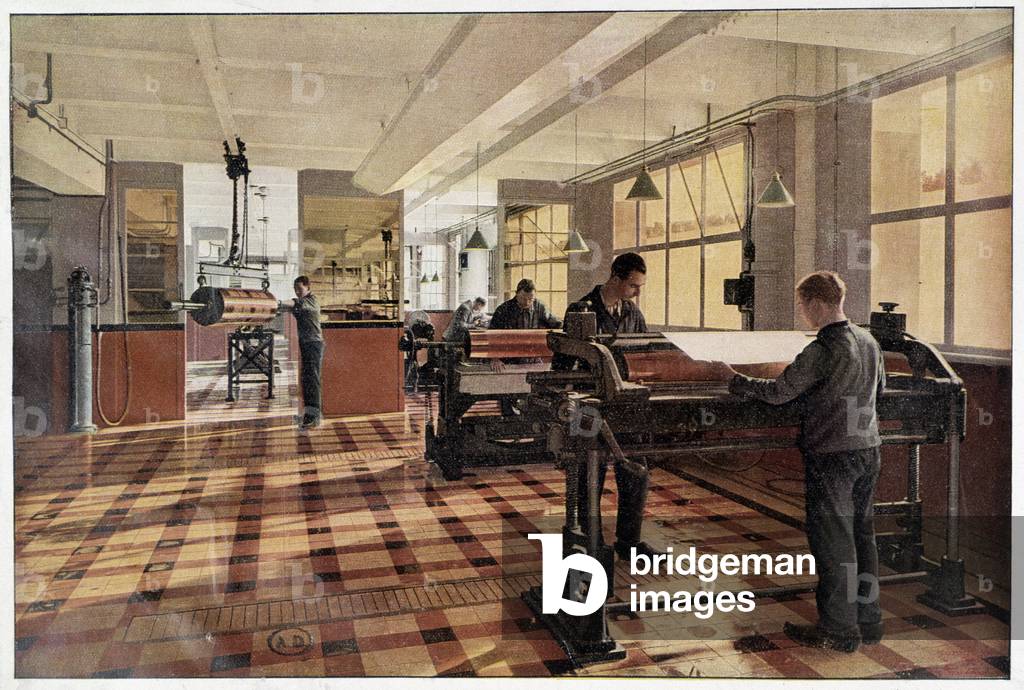 Printing: Bite room of the heliogravure cylinders