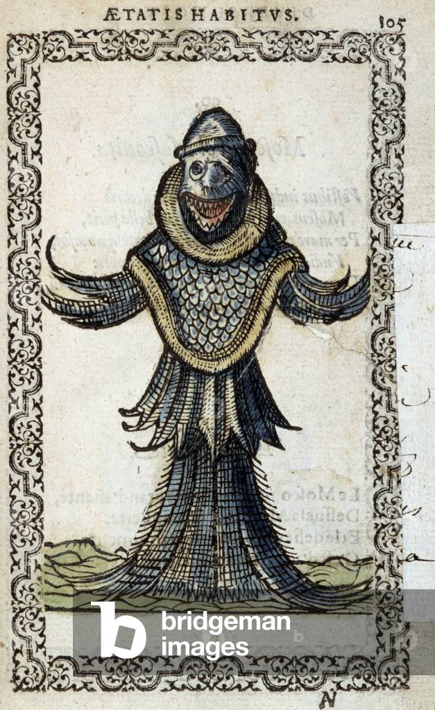 Le monine marin - in “” Habits et effigies”” by Jean Sluperius, 1572
