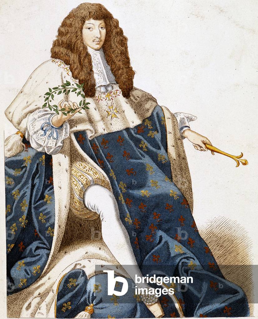 Portrait of Louis XIV, young.