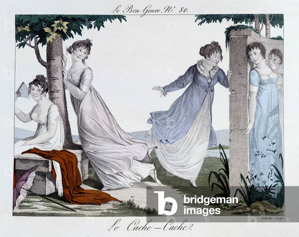 Game of hide and seek (Cache Cache) - in “” The Good Genre””, n¡80, early 19th century