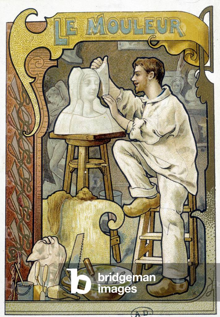 The Moulder - Chromo., 1900