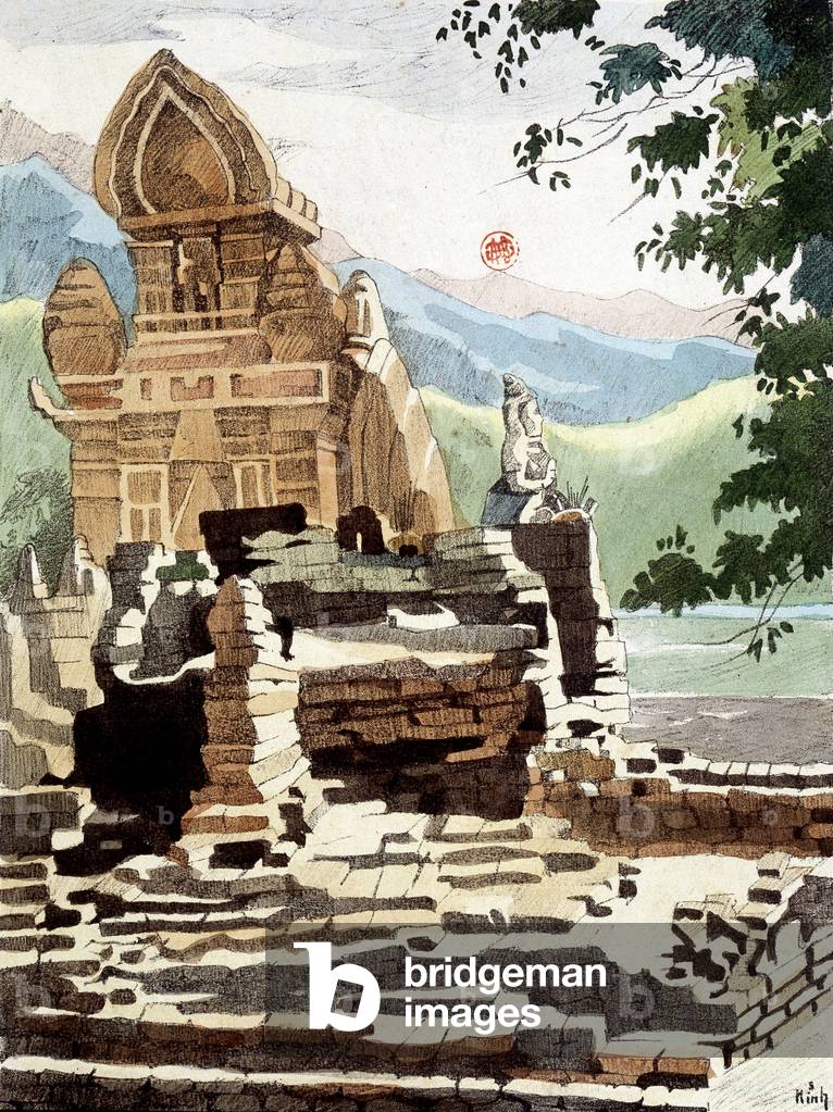 Ruins Cham, Annam. Giadinh Art School, 1938. Hanoi National Library.