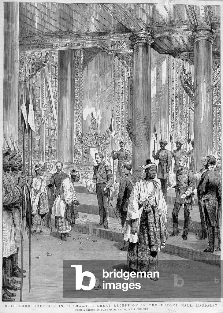 Reception of Lord Dufferin by the King of Burma, 1886