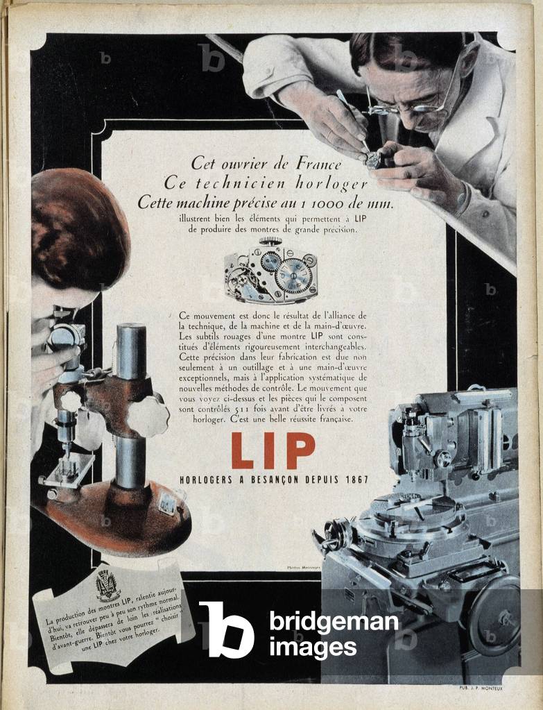 Watchmaker at work - advertising for 
