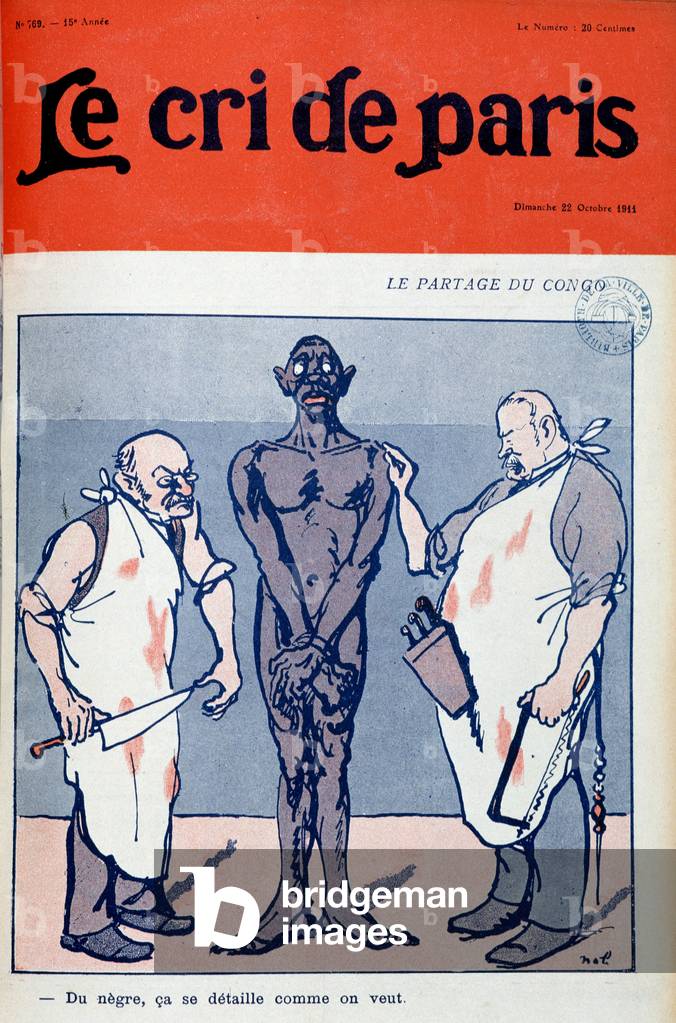 Immagine di Incisione "Germania e Francia condividono il Congo: "il negro" 1911 di French School