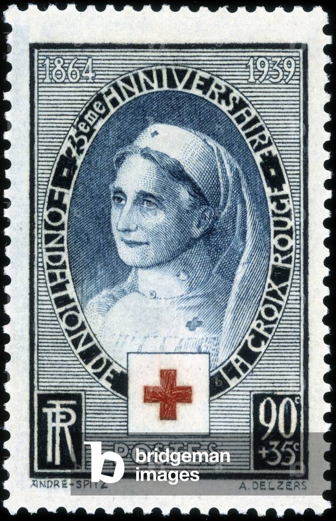 Stamp commemorating 75 years of the Red Cross, 1939