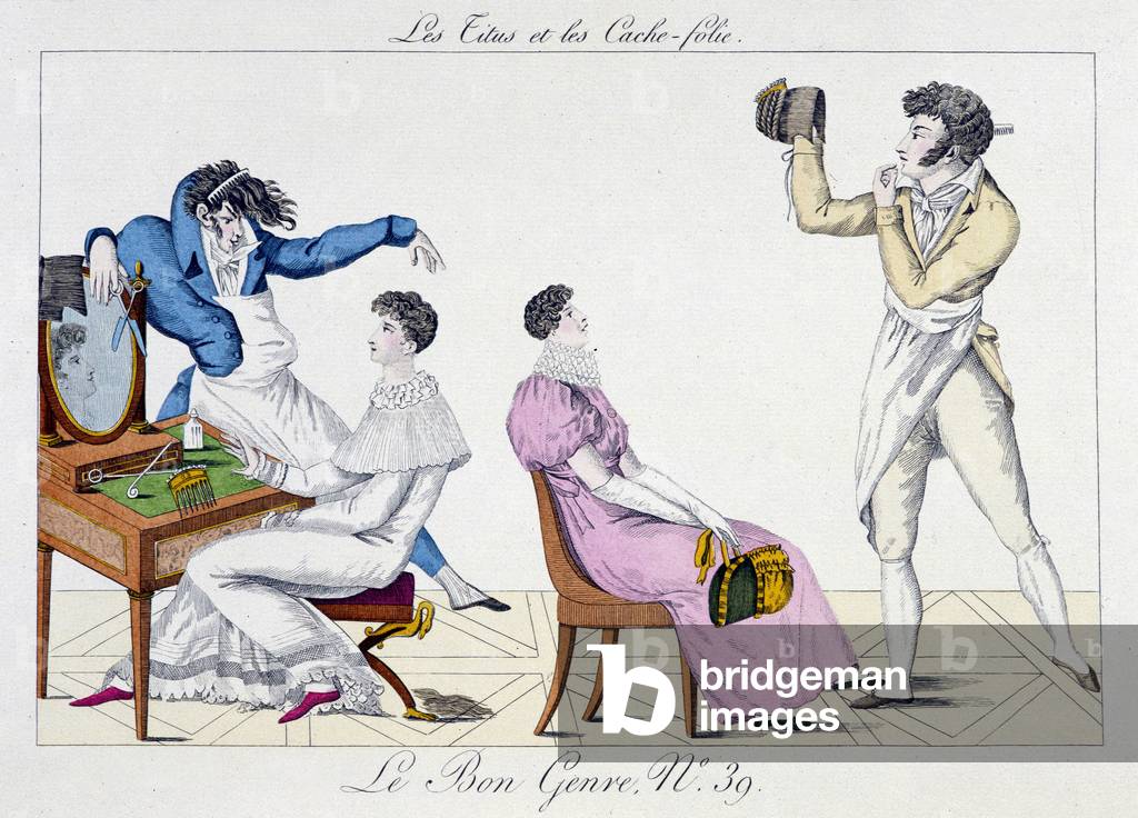 Hairdressing - in “” Le Bon Genre””, deb. 19th century
