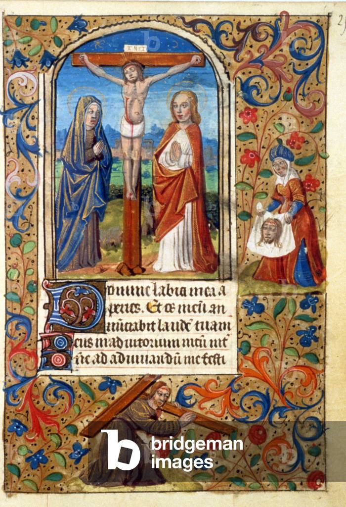 La crocifissione di Cristo. Gerusalemme, 138, 025r. Richiesta di autorizzazione alla Biblioteca Comunale di To