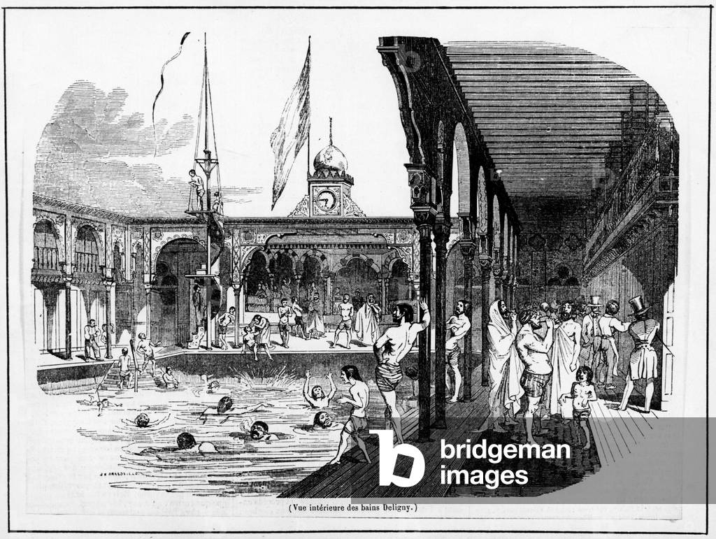 Interior view of the Deligny Baths - Carnavalet, s.d, 1850 approx.