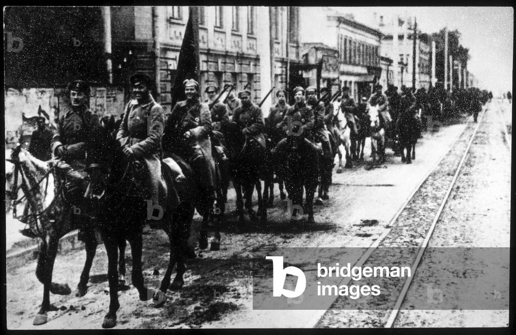 Arrival of a Red Arm Detachment in Kazan (Tatarstan), 1918