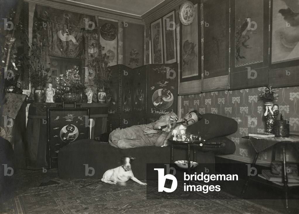 Image of Photography depicting Opium smoker, 20th century by French Photographer