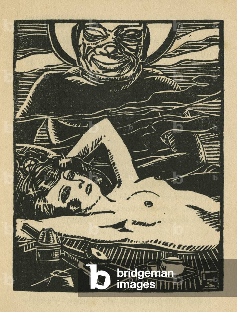 Opium smoker 1926 by Louis Schem
