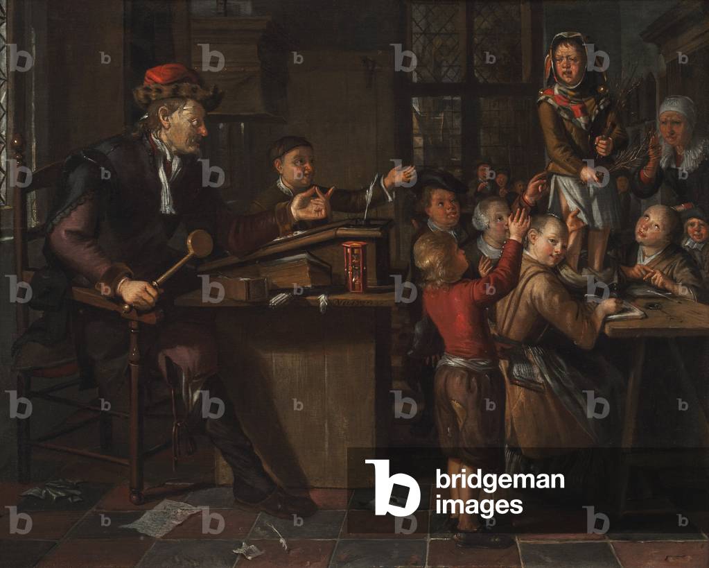 The Unruly Classroom (oil on panel)