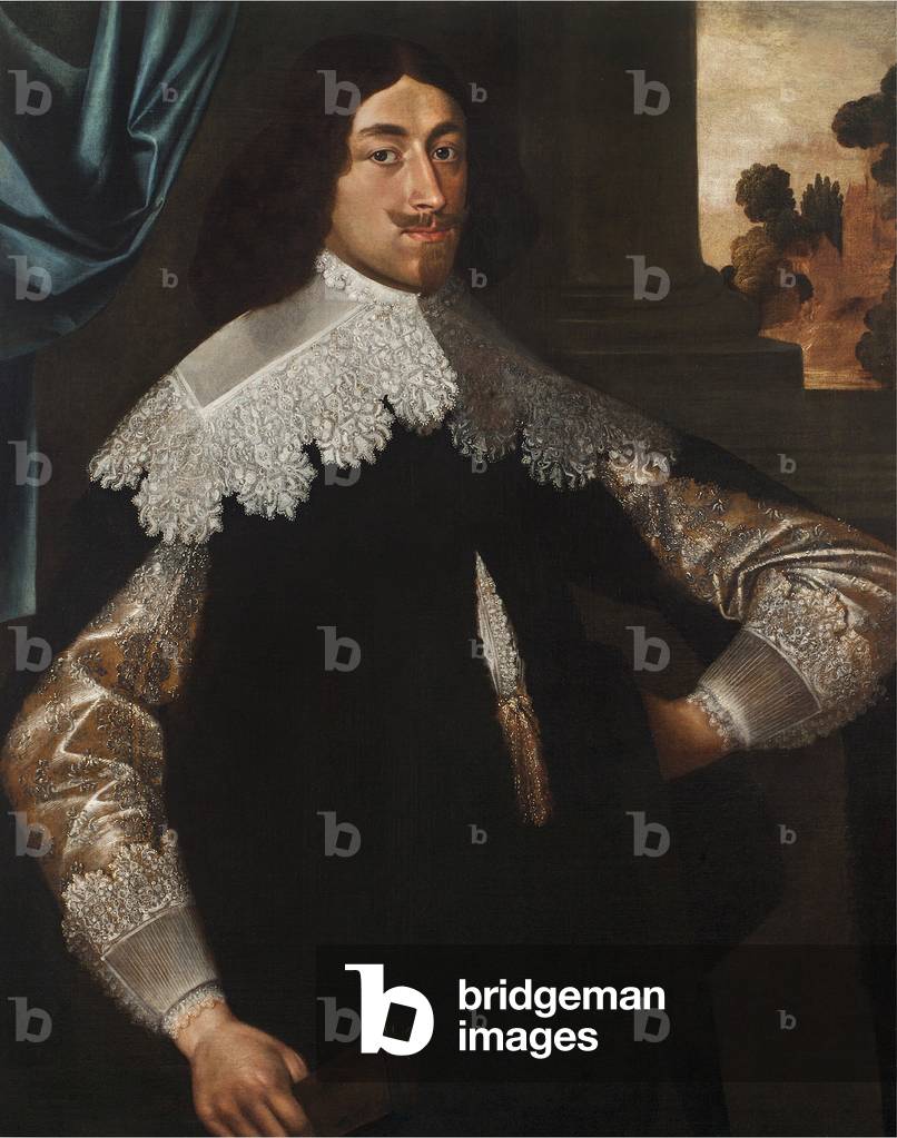 Portrait of Eugène de Berghes, Count of Grimbergen, 1641 (oil on canvas) (pair of 3114331)