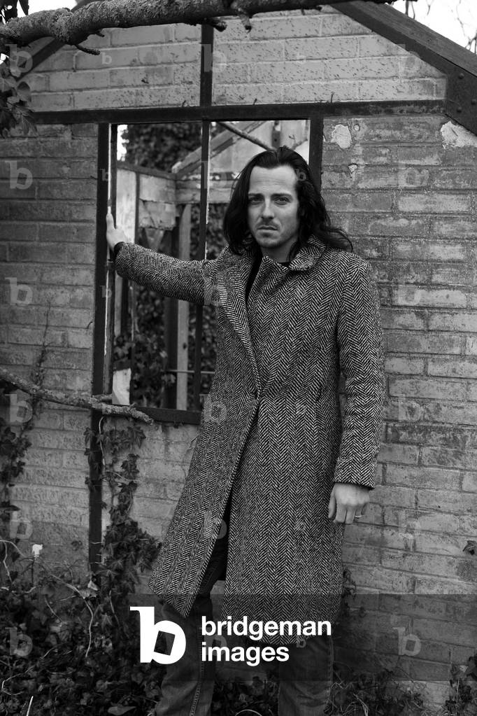 Portrait of Pascal Pillard, French painter. Gallardon Pont railway station in 2009.