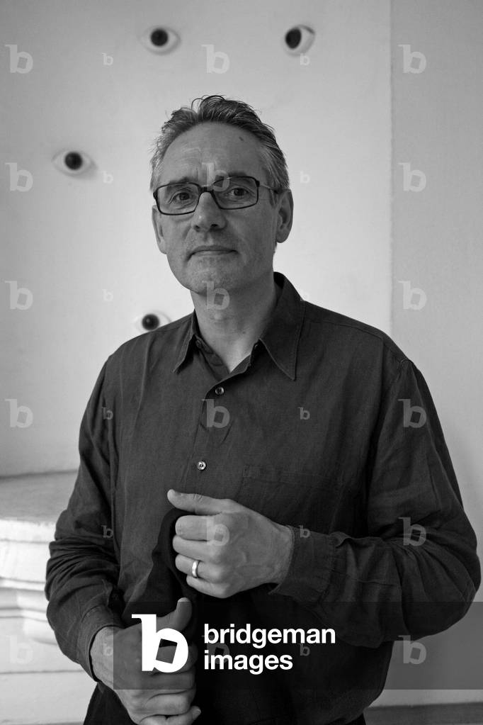 Portrait of Detlev Gretenkort, German art historian. Opening of the exhibition Georg Baselitz. Hotel des Arts. Toulon on 12 June 2009.