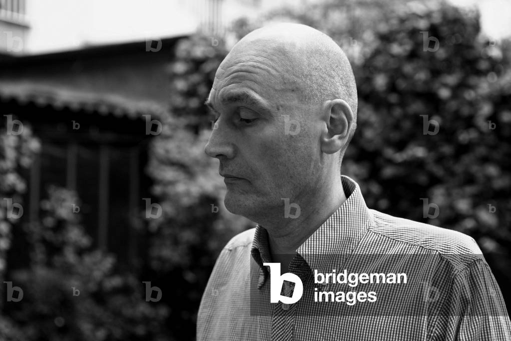 Portrait of Marc Desgrandchamps, painter, at his studio in Lyon in 2008.