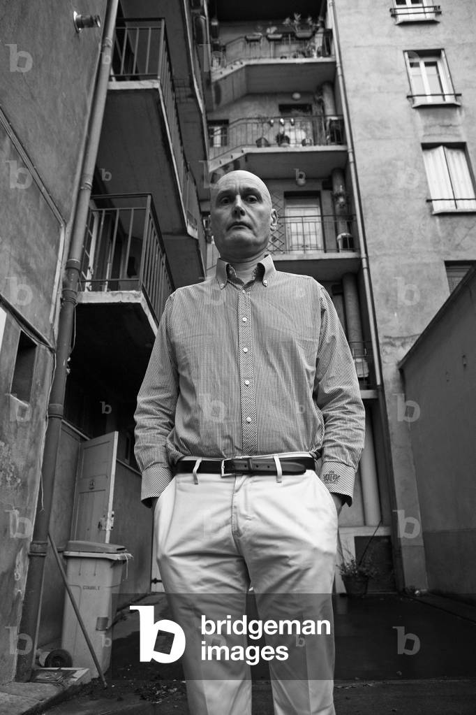 Portrait of Marc Desgrandchamps, painter, at his studio in Lyon in 2008.