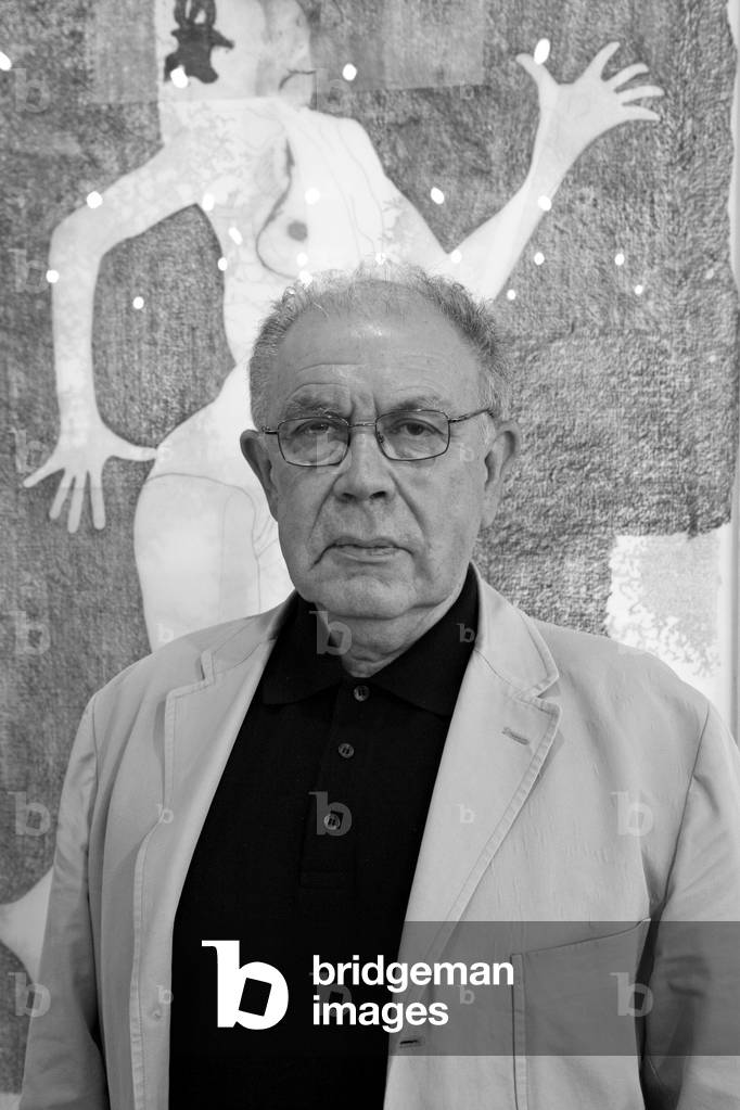 Portrait of Maurice Matieu, French painter. Opening of the exhibition Maurice Matieu. Municipal Gallery Julio Gonzalez in Arcueil on 18 September 2009.