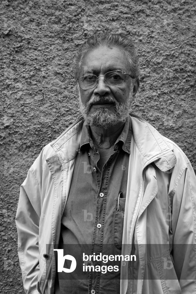 Portrait of Dario Perez-Flores (Perez Flores), Venezuelan artist, in Bois Colombes on June 15, 2009.