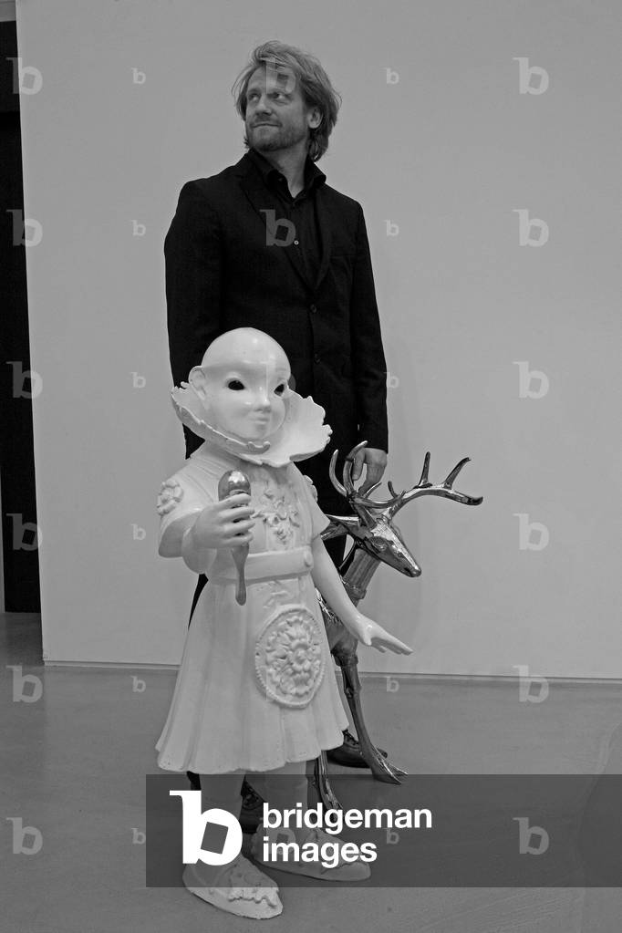 Portrait of Kim Simonsson, Finnish ceramist. Opening of the exhibition Kim Simonsson. Galerie Favardin et de Verneuil in Paris on 17 October 2009.