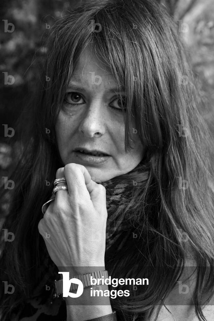 Portrait of Isabel Aguera, French painter, in his studio in Paris on September 07, 2009.