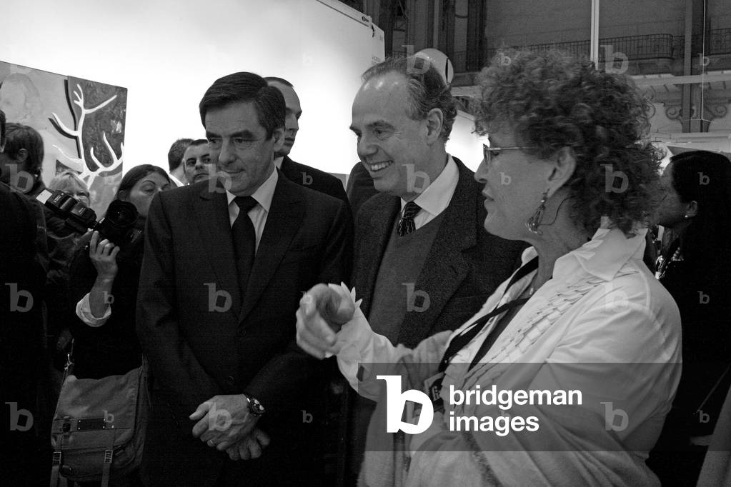 Image of Photography depicting François Fillon, b/w