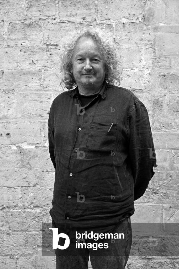 Porträt von Lawrence Carroll, US-amerikanischer Maler. Galerie Vieille du Temple. Paris, den 17. Juni 2009.