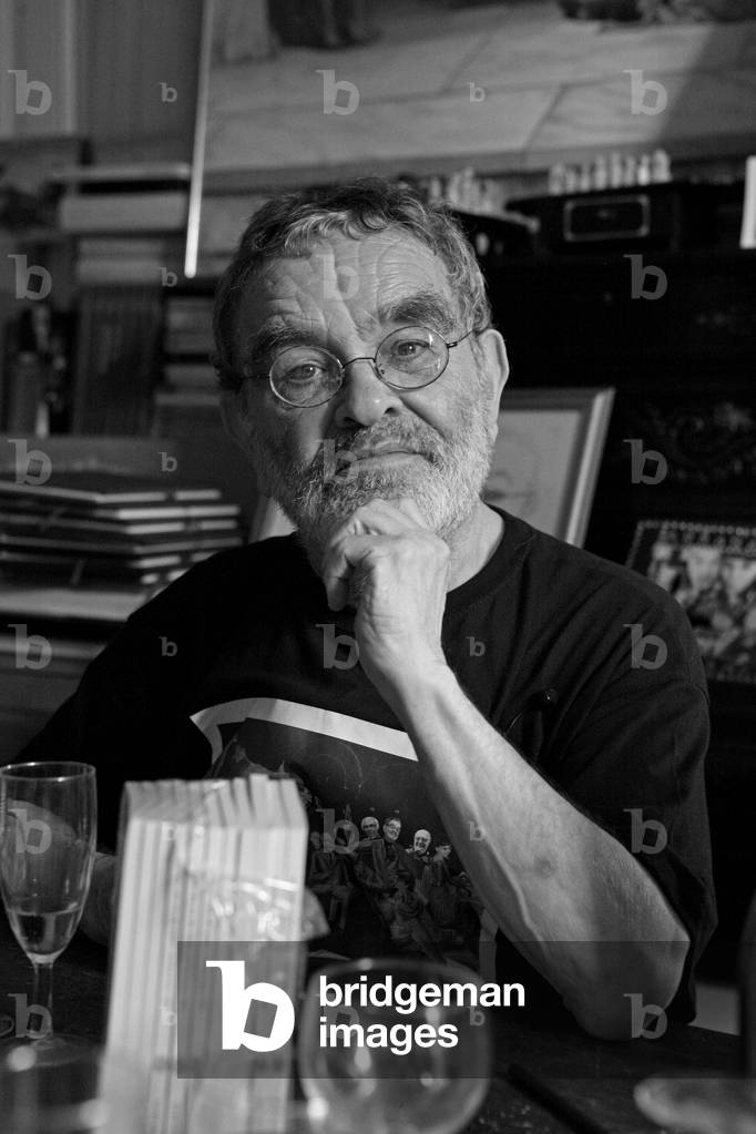 Portrait of Fernando Arrabal, Spanish writer and film director, Transcendant Satrape of the College of Pataphysics. At Fernando Arrabal on August 21, 2009.