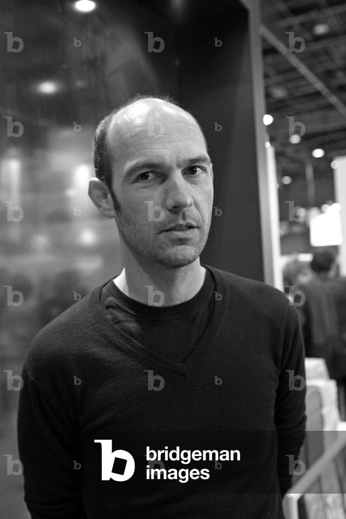 Portrait of Nicolas de Crecy, French cartoonist. Opening of the Paris Book Fair on March 12, 2009.