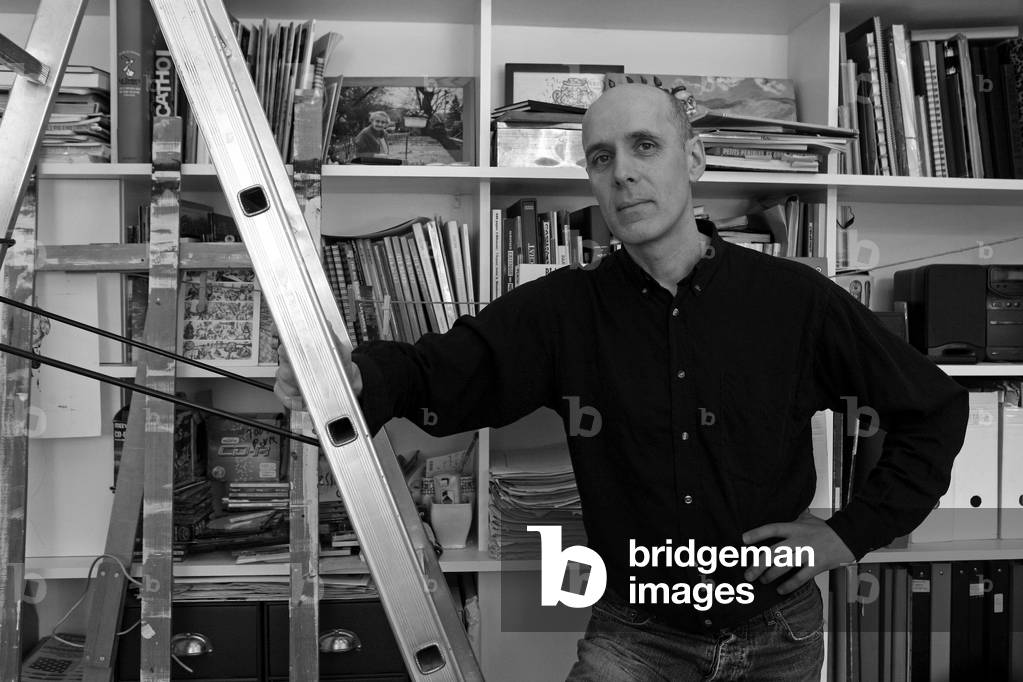 Portrait of Jean-Philippe (Jean Philippe) Masson (aka Muzo), French painter, at Rosny sous Bois in 2009.