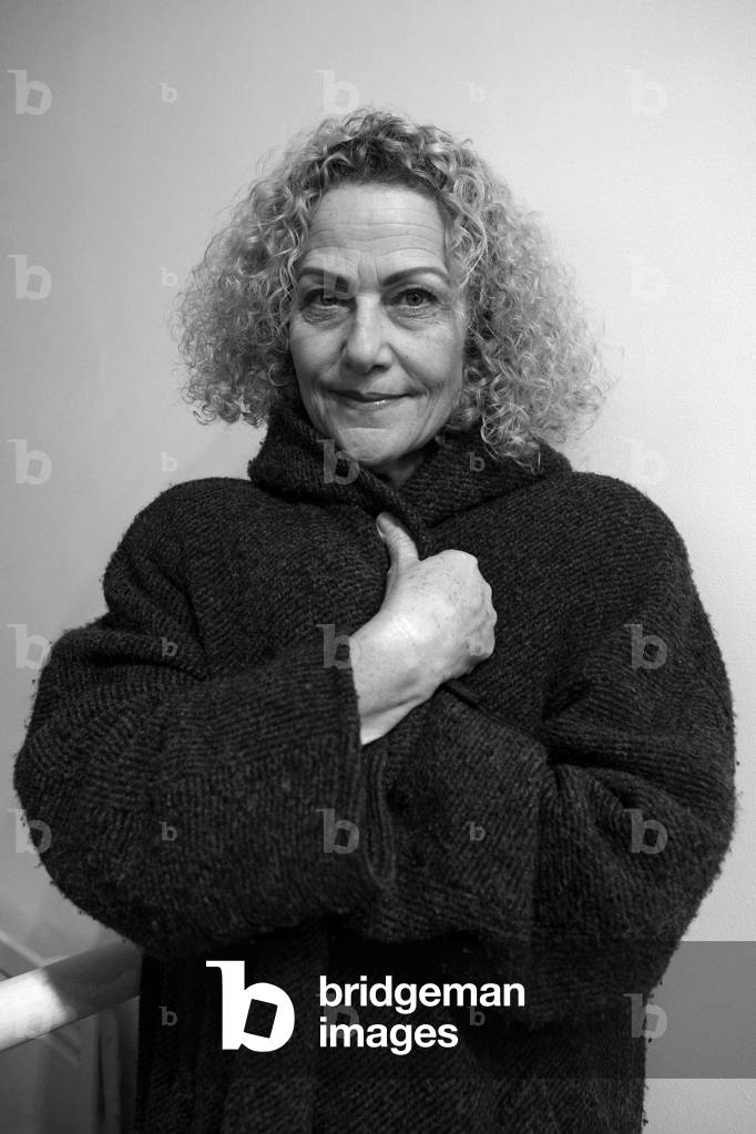 Portrait of Penny Yassour, Israeli artist. Opening of the exhibition A Fleur de Peau II, Drawing has the test. Galerie Eric Dupont in Paris on January 10, 2009.