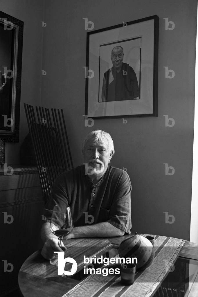 Portrait of Chase Bailey, American painter, in his Paris apartment in 2008.