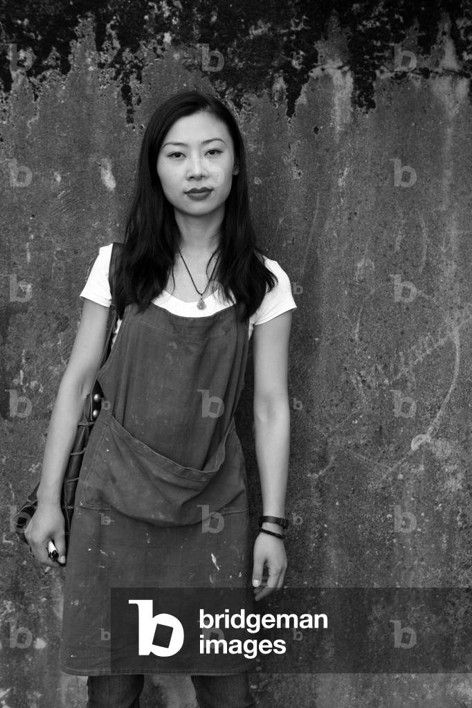 Portrait of Xiang Shi, Chinese painter. Bords de Seine to Ris-Orangis (Ris Orangis) on August 27, 2009.