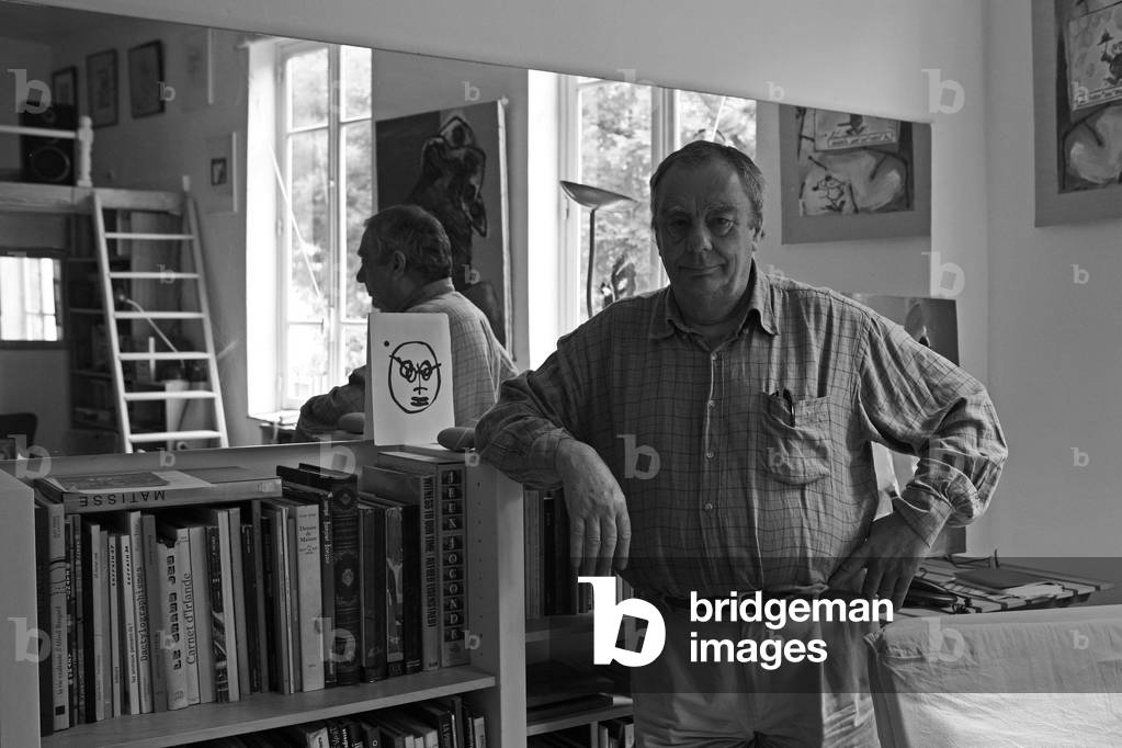 Portrait of Tristan Bastitt, French painter, in his Paris apartment in 2008.