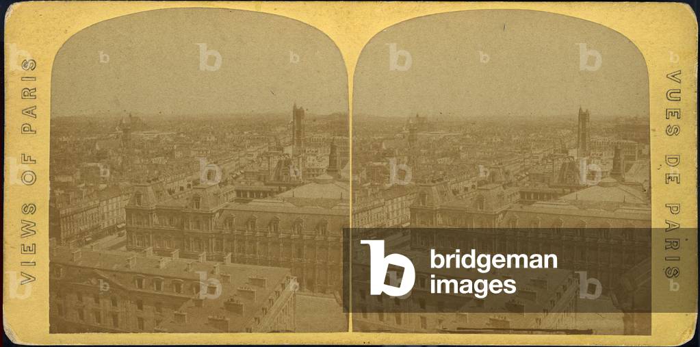 France, Ile-de-France, Paris (75): General view of Paris, 1855 - series: view of paris