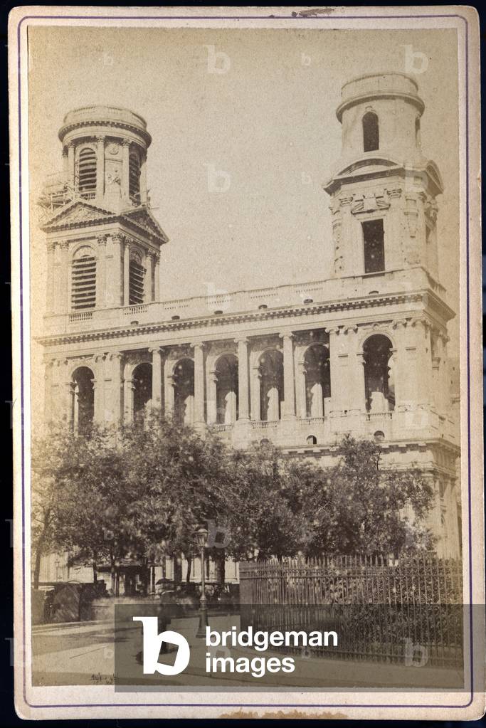 France, Ile-de-France, Paris (75): Church Saint Sulpice, 6th arrondissement,, 1865
