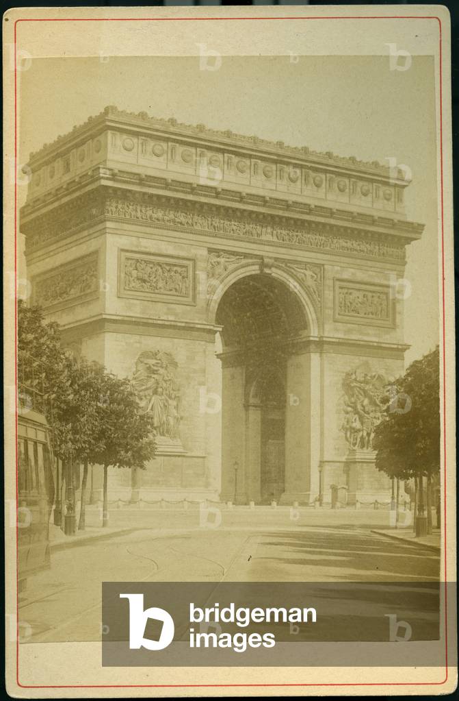 France, Ile-de-France, Paris (75): The Arc de Triomphe, Place de l'Etoile, 1875