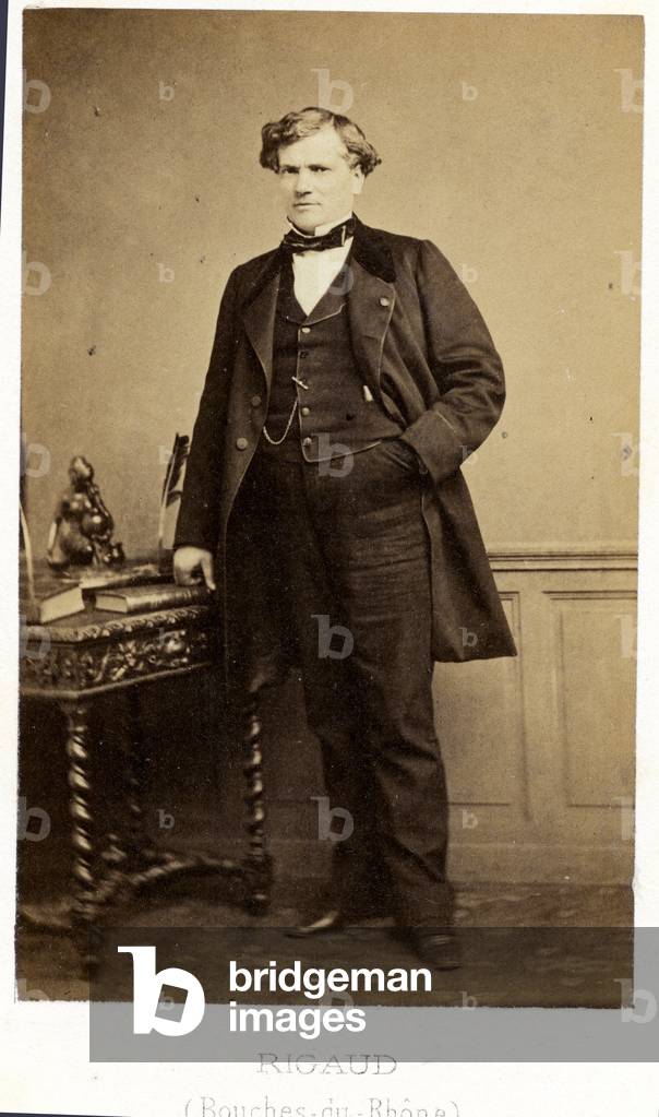 France, Provence-Alpes-Cote d'Azur (Provence Alpes Cote d'Azur), Bouches-du-Rhone (13): Portrait of Emile Joseph Rigaud (1814-1890), depute of the Bouches du Rhone