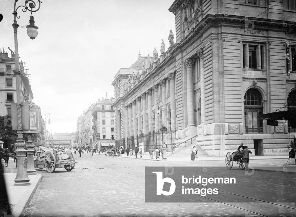 Switzerland, Canton of Geneva, Geneva: hotel des postes, 1900