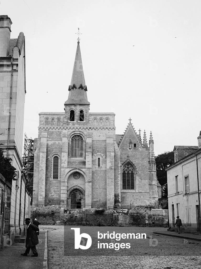 France, Pays de la Loire, Maine-et-Loire (49), Saumur: August 1900, church of Notre Dame de Nantilly (Notre-Dame-de-Nantilly)
