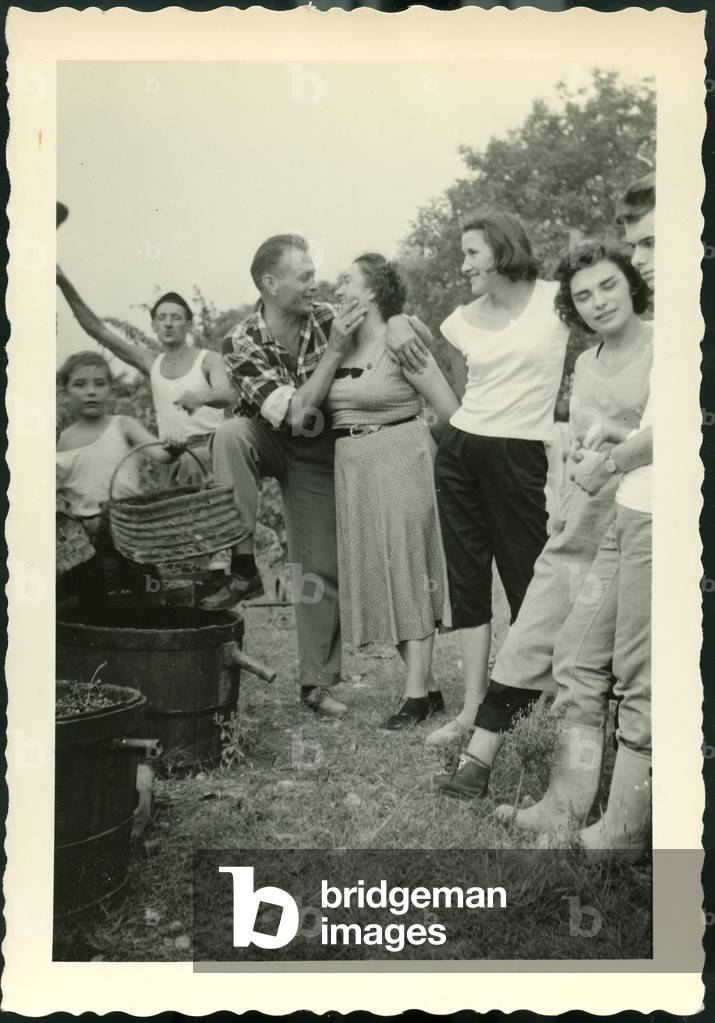France, region Centre: vintage scene, 1958
