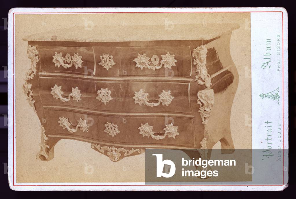 France, Haute-Normandie, Eure (27), Gisors: Furniture d'ebeniste, 1885