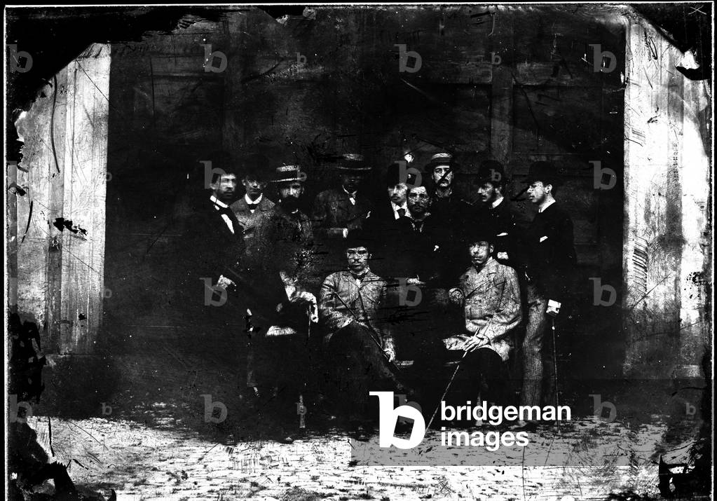 Germany, Stuttgart: group of young men, 1860